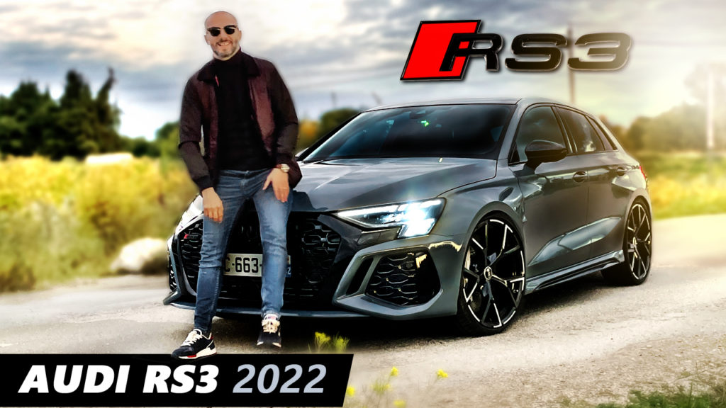 essai audi RS3 sportback 2022 8Y gris kemora