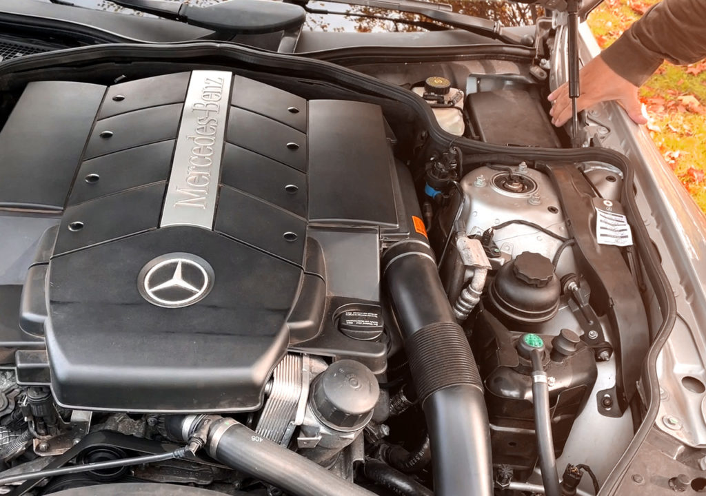 bio ethanol moteur V8 Mercedes SL R230