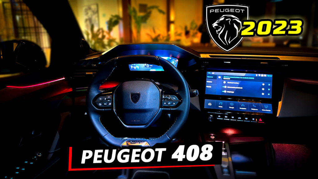 intérieur Peugeot 408 2023 interior ambiant lightning éclairage