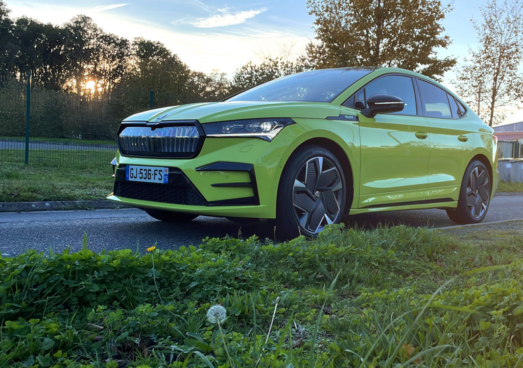 Essai skoda enyaq coupe rs suv electrique 2023