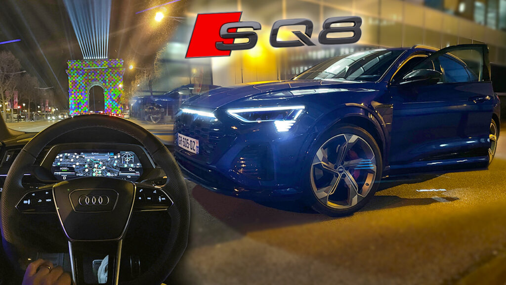 visiter paris SUV Audi SQ8 etron sportback