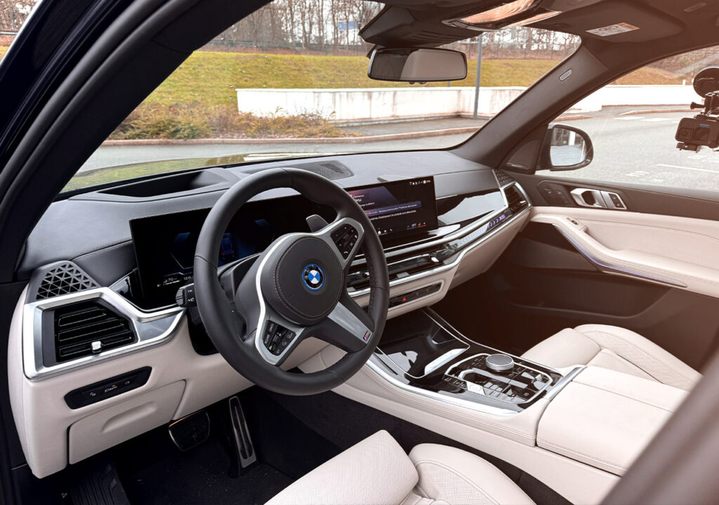 Interieur beige cuir merinos BMW X5 50e