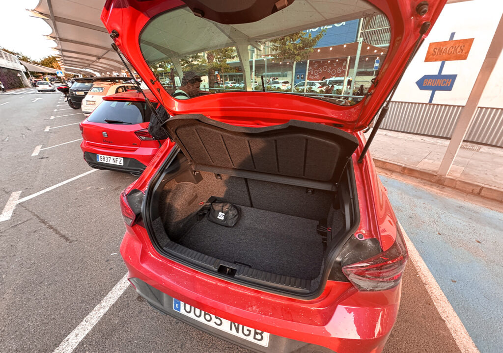 volume de coffre Seat ibiza Fr 2026