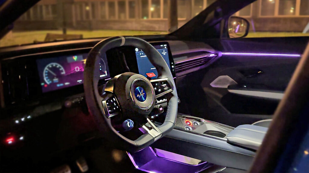 intérieur Alpine A390 GT éclairage d'ambiance