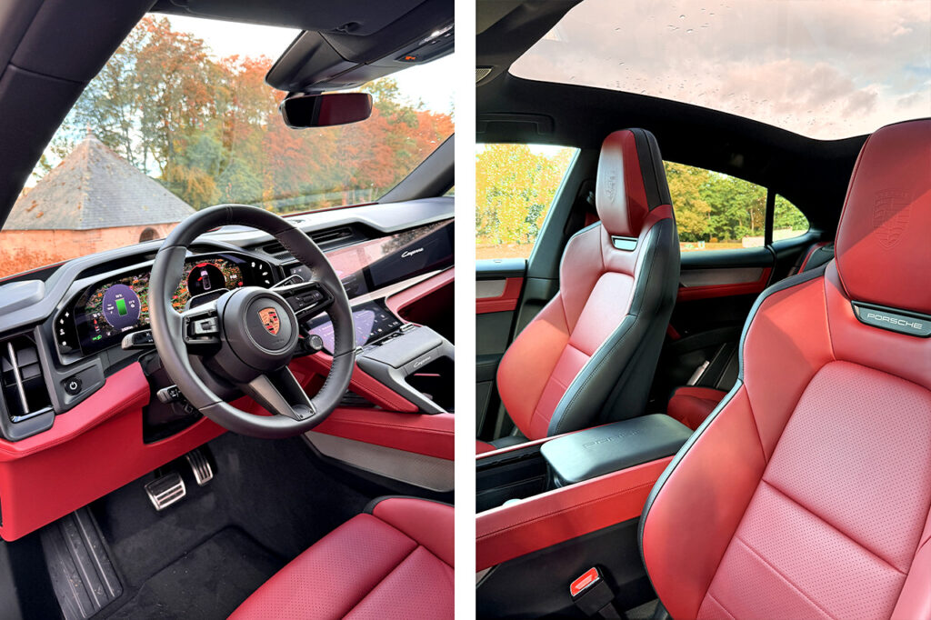 Intérieur cuir biton - Porsche cayenne coupe électrique